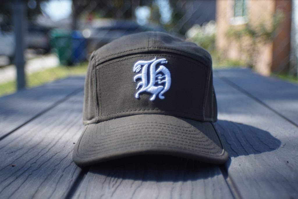 "H" LOGO 5 PANEL CAMP CAP