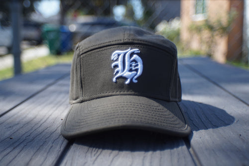 "H" LOGO 5 PANEL CAMP CAP