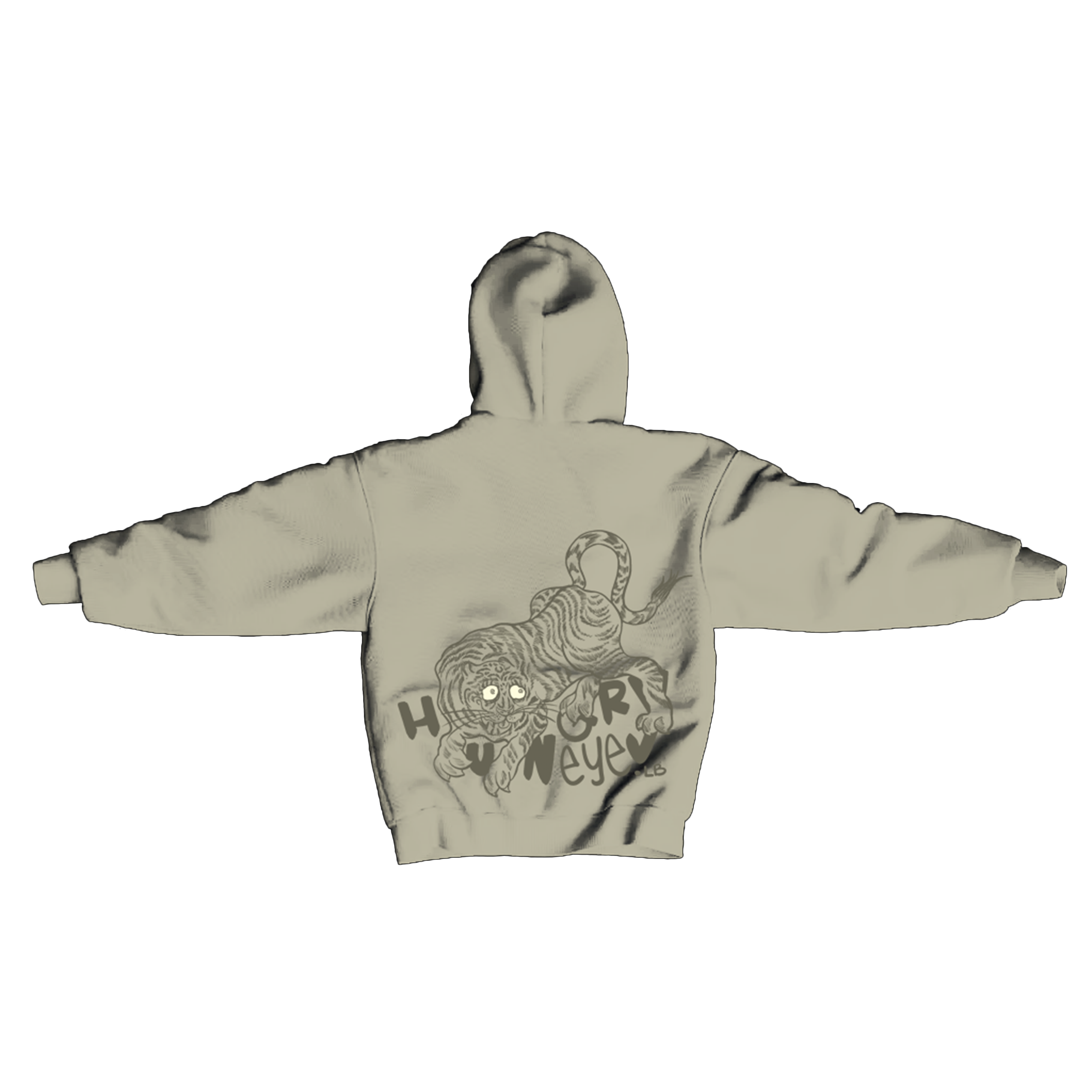 HUNGRY EYE TIGER HOODIE